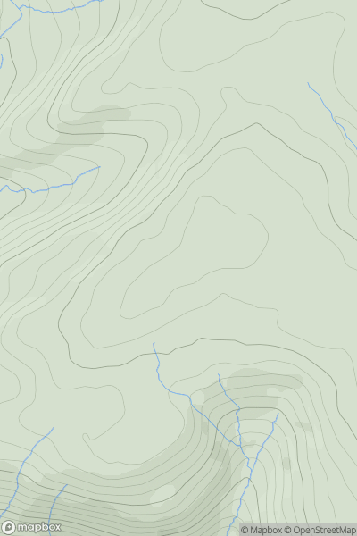 Thumbnail image for Bryn [South-West Wales] showing contour plot for surrounding peak